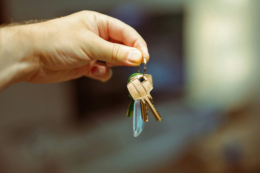 Receiving keys to your new home