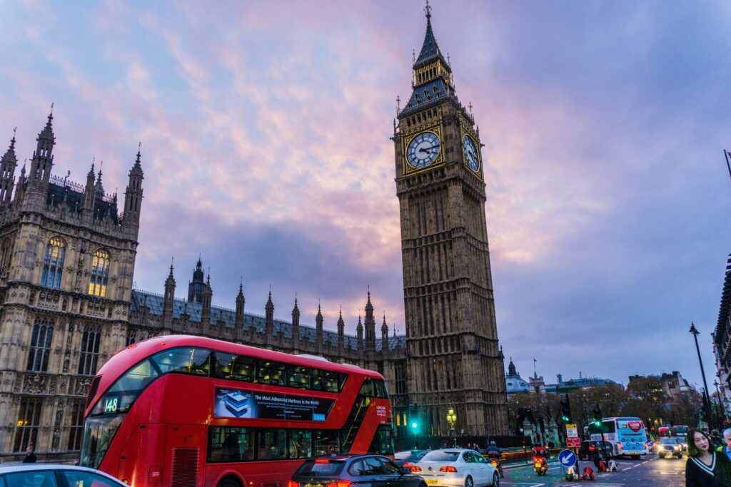 Photo of Big Ben and London Bus